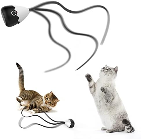 Играчка-Пръчка за котки Petcronies, Автоматична Силиконова играчка-Закачка за Опашката 2 в 1, Електронна Интерактивна