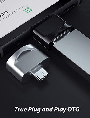 Адаптер Tek Styz C USB за свързване към USB конектора (2 опаковки), който е съвместим с вашите OnePlus 6T за OTG със зарядно