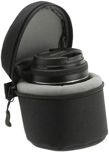 Navitech Черен водоустойчив защитен калъф за обектив за фотоапарат, съвместим с Canon EF-M 11-22 mm f / 4-5,6 is STM | Canon EF-M 15-45 мм f / 3,5-6,3 is STM | Canon EF-M 18-55 mm f / 3,5-5,6 is STM