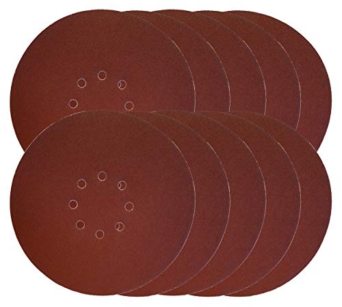 9-инчов Вакуум шлайфане диск BN Products, размер на 100, опаковка 10 бр., за използване с Беспылевыми шлифовальными