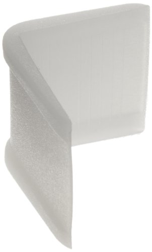 Пластмасов предпазител Vestil EDGE-P1 за картонени кутии и товарни колани, 1-1/ 4 x 1 (опаковка от 1000 броя)