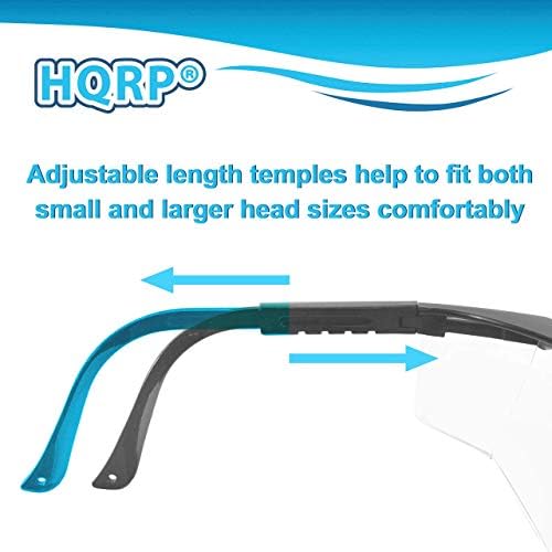 Защитни очила HQRP с прозрачен оттенък, UV-защита, Защитни очила за лабораторни курсове по химия научен клас в училище, гимназия, колеж, на лабораторната работа и т.н.