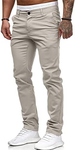 Мъжки Модни Ежедневни улични панталони с висока талия, плътно прилепнали обикновена спортни панталони пълна дължина с джобове, спортни Панталони