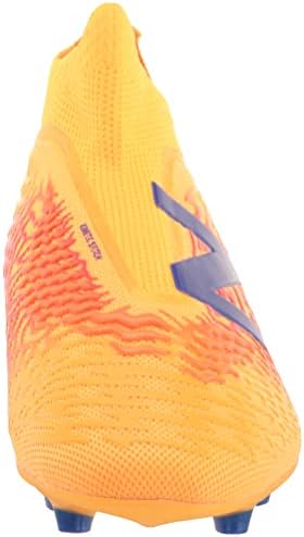 Мъжки футболни обувки New Balance Tekela V3 + Магия Fg, без закопчалка, Импулсни /Ярко оранжево, ширина 12,5 см