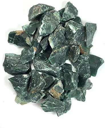Хипнотични скъпоценни камъни Материали: 1 килограм камък от зелен яспис от Азия - Необработени естествени кристали за нарязване, галтовки, гранильной обработка, по?