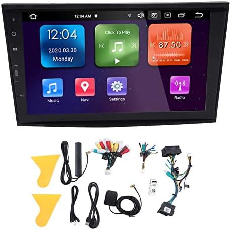 Авто стереоприемник Qiilu Android авто аудио/стереоприемник 8-инчов Двоен Високоговорител Стерео за Android 11.0 Сензорен екран, GPS Навигация, DVD, CD плейър, за Смяна на Opel