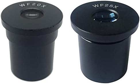 Аксесоари за микроскоп WF20X WF25X Окуляр за био-микроскоп Монтажен Размер 23,2 мм 20X 25X Лабораторни консумативи (Цвят: WF20X без скала)