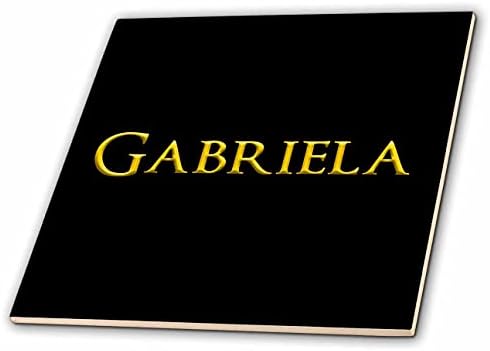 3дРоза Габриела - известно женско име в Америка. Жълти на черни плочки - талисмани (ct_349265_1)