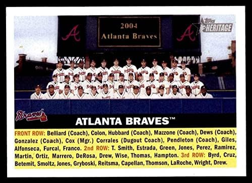 2005 Topps # 95 Екипът на Атланта Брэйвз Атланта Брэйвз (бейзболна картичка) NM / MT Braves