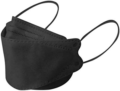 Черна маска за лице KF94, 4-Слойна Филтри за Еднократна употреба Еластична Ушна Контур KF94_Face_Mask за възрастни, Дишащи и удобни