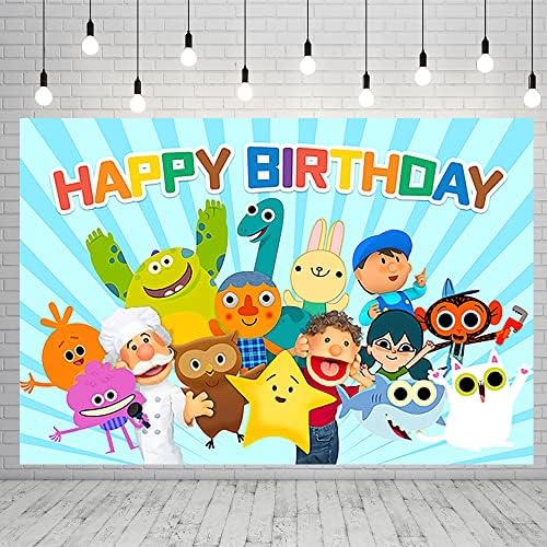 Супер просто Песен на Тема Фон за Парти по случай рождения Ден на Доставка 59x38in Карикатура Банер за Душата на Детето Украса на Парти по Случай рождения Ден