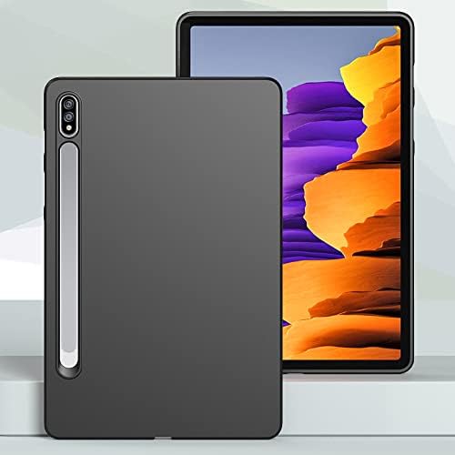 Калъф Galaxy Tab S8 (2022), Калъф Galaxy Tab S7 (2020 Г.), Деликатен и Мек Защитен калъф за таблет Samsung Galaxy Tab S8 /S7 11 инча, черен