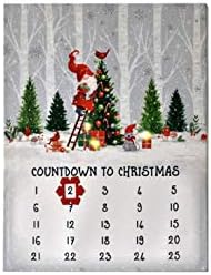Адвент-календар Ganz MX180620 с led подсветка Гном и Снежен човек Височина 15 см,