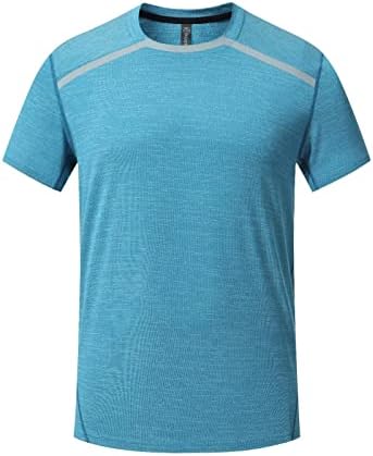 Мъжки Активни Бързо Съхнещи Тениски С Кръгло Деколте | Спортни Тениски За Бягане Във Фитнеса С Къс Ръкав На Едро