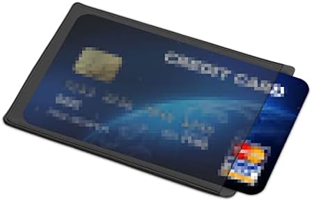 Калъфи за кредитни карти kwmobile - 10x Мек държач за карти от TPU - Черен / Прозрачен