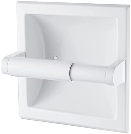 Полиран Хром-Вградени Държач за Тоалетна хартия, Монтиране на стена За Баня-Вградени стойка за Ролка Тоалетна хартия, Включва