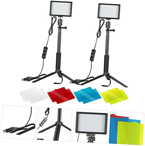SOLUSTRE 1 Комплект led Светлини, Led Лампа за снимане, Лаптоп, лампа за Фотография, led Заполняющий лампа, Пластмасова