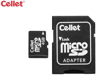Карта памет Cellet microSD 4 GB за телефон T-Mobile SGH-T739 с адаптер за SD карта.