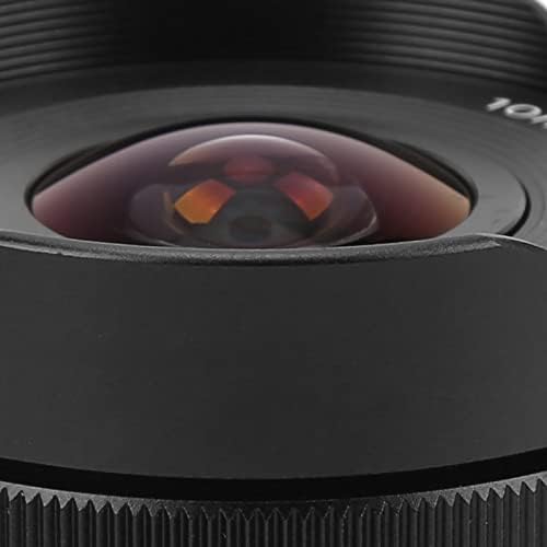 Vifemify 10 мм F5.6 Закрепване на обектива Ултра Широкоъгълен обектив Рибешко око за огледално-рефлексни фотоапарати,