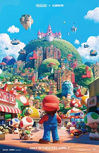 XIHOO The Super Mario Bros . Филм - 2023 Плакат за филм Размер на 12x18 инча, 30x46 см, Без рамка Подарък