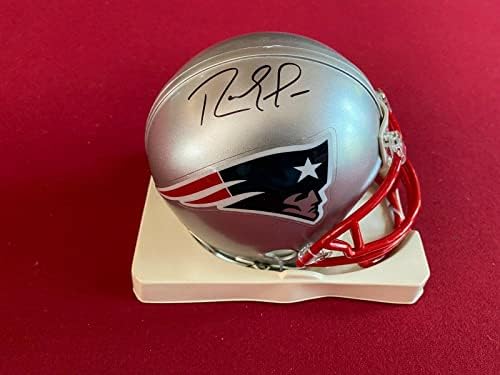 Ранди Мос (Патриоти), мини-каска с автограф (JSA) (Рядък / ретро) - Мини-каски NFL с автограф