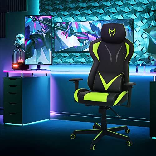 Стол за видео игри гоночном стил MoNiBloom, Откидывающееся Стол за компютърни игри с висока облегалка за игри в