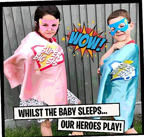 Вдъхновяващи комплект от пелерини и маски Супергерой Чудесно За Тези Малки Образци За Подражание, които Очакват Появата