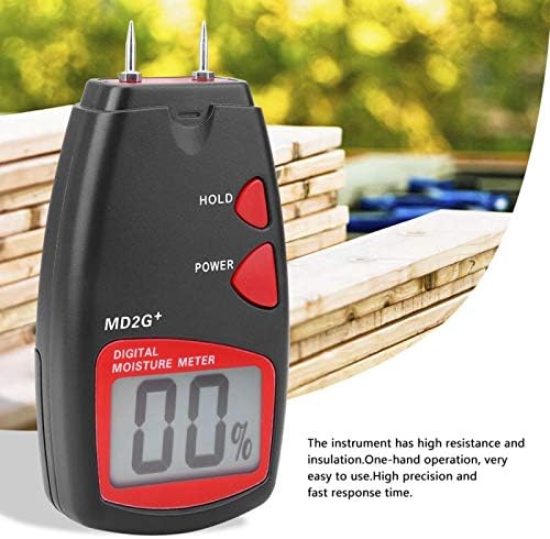 ALREMO HUANGXING - Измерване на влага в дърво с LCD дисплей, точност 1%, по-Бързо време за реакция, Измерване на