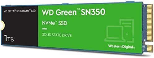 Вътрешен твърд диск Western Digital с обем 1 TB WD Green SSD и вътрешен твърд диск 1 TB WD Green SN350 NVMe SSD - PCIe Gen3,