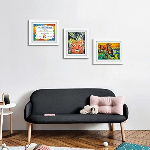 AUEAR, Детски рамки за рисуване 10x12,5, Хоризонтален и вертикален дисплей, Разкриваща отпред, монтиран на стената lcd