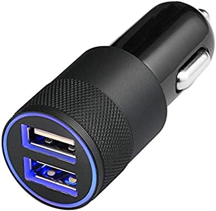 Зарядно за кола MMOBIEL - Адаптер бързо зареждане с два USB-порта, който е съвместим с iPhone/ iPad/ Samsung Galaxy и други устройства - USB A - 24W