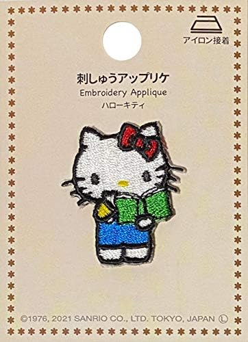 Sanrio Нашивка с изображение Здравей Кити, бродирана На Желязо нашивке, Шапка, Апликация за дънки, Дрехи (Тип B)
