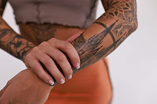 Балсам за татуировки Hustle Butter, След като грижа за татуировки Размер от 1 течна унция за пътуване, Лекува + Предпазва нови татуировки и подмладява стари татуировки - Ве