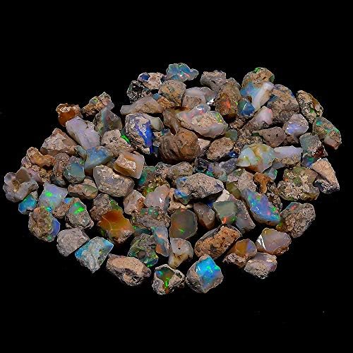 30 грама Огнени Игри Опал Непреработена Скъпоценен камък | Натурален Опаловый камък | Необработен Кристал Скъпоценен камък | Етиопски Скъпоценен камък За бижута със