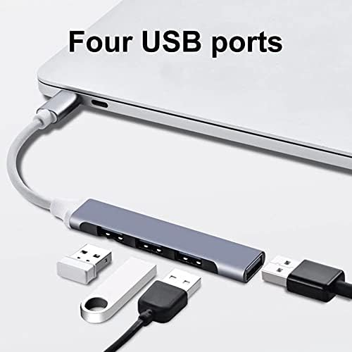 JAHH USB hub 4 port Type-C /USB-хъб USB3.0 USB сплитер OTG адаптер Хъб USB Сплитер Адаптер за Захранване USBC-Хъб