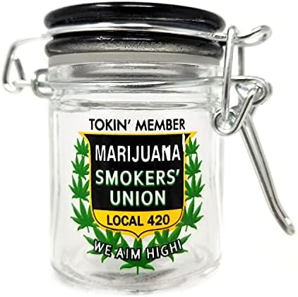 Запечатани Стъклена Мини-банка за съхранение на билки с капак по избор (Tokin Member Local 420)