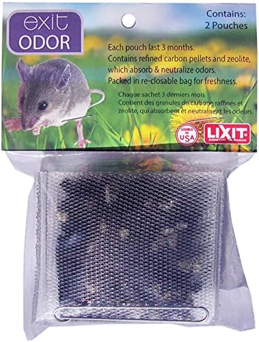 Пакети за премахване на миризмата Lixit за клетки на малки животни (опаковка от 2 броя)
