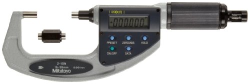 Mitutoyo 227-204 АБСОЛЮТЕН Цифров LCD микрометър, Фрикционный напръстник, диапазон на 15-30 мм, Класификация 0,001