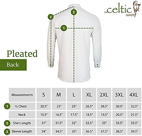 Традиционна ирландска риза дядовци без яка Селтик ранчо, Мъжка риза от лен с дълъг ръкав