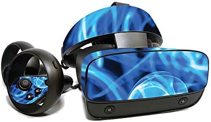 Корица MightySkins за Oculus Rift S - Blue Flames | Защитно, Здрава и уникална Vinyl стикер | Лесно се нанася, се отстранява