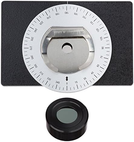 AmScope PZK Прост Поляризиращ комплект за Композитни микроскопи, Кръгла Стъпало с Класификация, обектив 1-1/8