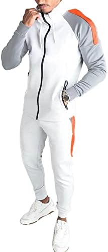 Мъжки спортен костюм с дълъг ръкав, Пролетно-Есенни Ежедневни Мъжки Комплекти, Комплект Панталон с качулка,