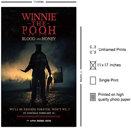 Плакат на филма XIHOO Мечо Пух: Кръв и мед 2023 година 11x17, Без рамка