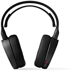 Детска слушалки SteelSeries Arctis 5 - RGB Подсветката - Слушалки DTS: X v2.0 съраунд звук за PC и PlayStation 5, PS4 - Черен