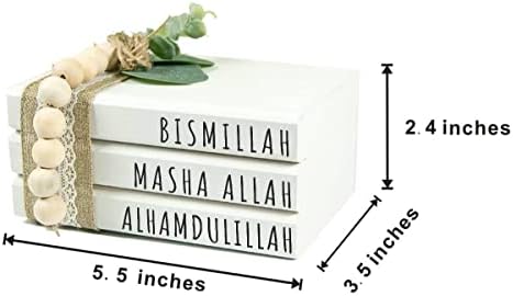 Ислямска Дървената Купчина от книги, Бисмиллах Машааллах Альхамдулиллах, Декор Диференцирани Тавата в Фермерска