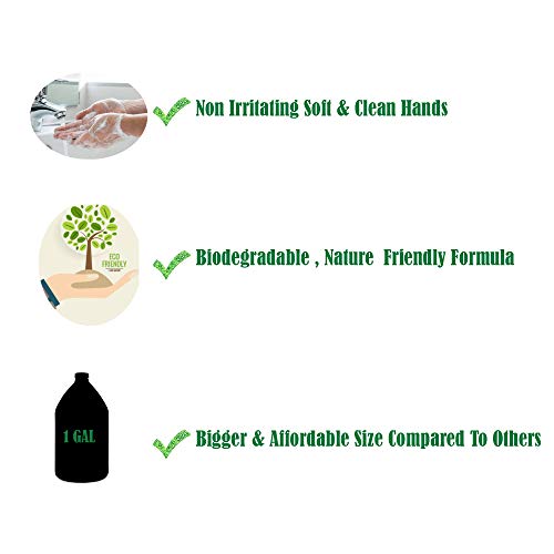 Кана за пълнене на Пенящегося сапун за ръце GreenFist С аромат на грейпфрут С пяна за пълнеж, Направено в САЩ, 128 грама (1 галон)