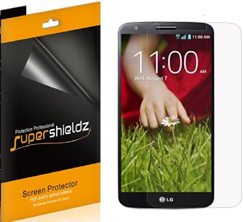 (6 опаковки) Supershieldz е Предназначен за защитно фолио LG G2, прозрачен екран с висока разделителна способност (PET)