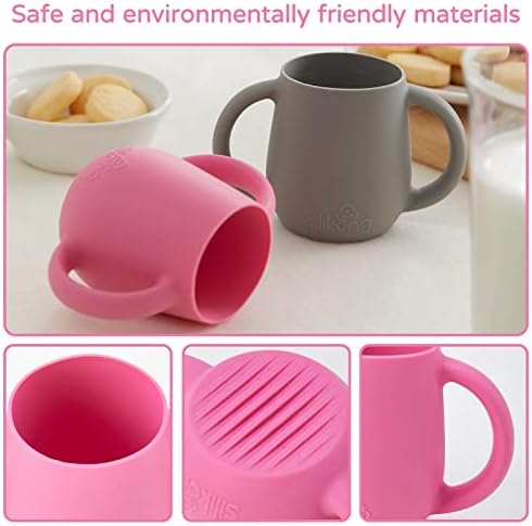 Silikong Нови една Малка чашка (2 унция) за деца | Храна силикон | Бебешки Led инструменти за отбиване