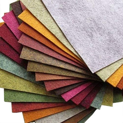 21 Лист филц - Есенна колекция цветове 12X12 инча - Произведено в САЩ - Филцове, изработени от смес от мериносова вълна