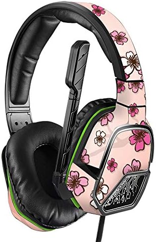 Кожата MightySkins, съвместим със слушалки PDP Xbox One Зарево LVL 3 - Cherry Blossom | Защитен, здрав и уникален